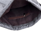Drawstring Backpack Canvas Beach Bag Outdoor Sport Bag Women Men