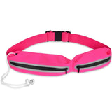 Unisex Fitness Waist Bag with Reflective Strip, Running & Cycling Waist Pack