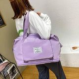 Foldable Gym Bag Wet Dry Duffel Handbag Waterproof Travel Sports Yoga Tote