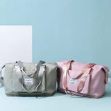 Foldable Gym Bag Dry Wet Shoulder Duffel Waterproof Travel Sports Yoga Tote