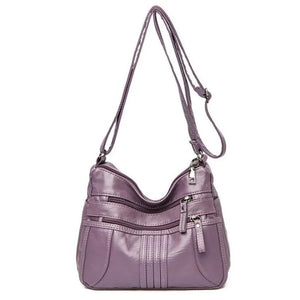 Large Capacity Messenger Bag Soft Leather Shoulder Crossbody Bags