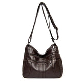 Large Capacity Messenger Bag Soft Leather Shoulder Crossbody Bags