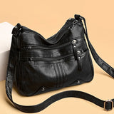 Large Capacity Messenger Bag Soft Leather Shoulder Crossbody Bags