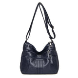 Large Capacity Messenger Bag Soft Leather Shoulder Crossbody Bags