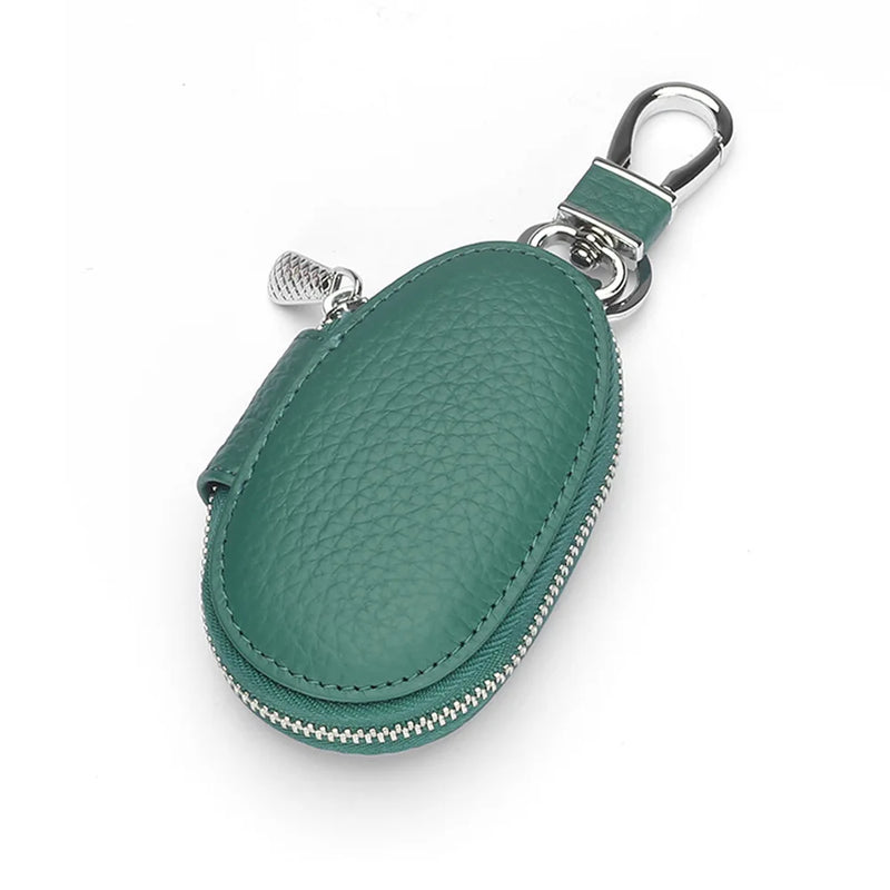 Cowhide Leather Key Wallets Holders Purses Keychains