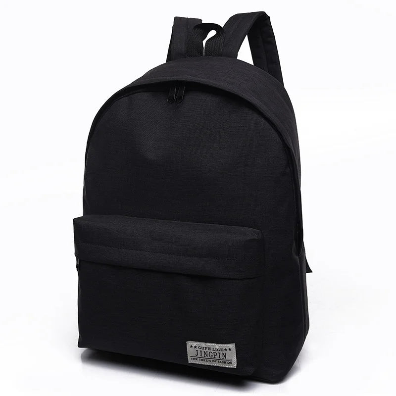 Canvas Backpack College Student School Bags for Teenagers