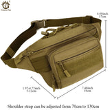 Military Tactics Waist Pack Bag Waterproof Nylon Waist Bag Fanny Pack S46