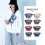 NYLON Print Sports Climbing Waist Bags Crossbody Shoulder Bags Chest Packs