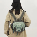Convertible Nylon Backpack Unisex Outdoor Travel Crossbody Rucksack