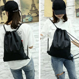 Nylon Sports Backpack, Large Capacity, Travel, Anti-splash, Drawstring Lock