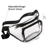 PVC Waist Fanny Pack Winterproof Pouch Jelly Belt Bag