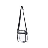 Portable Clear Crossbody Bag Waterproof Zipper Closure