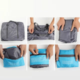 Portable Travel Bags Folding Hand Luggage Bag Cotton Quilt Clothing