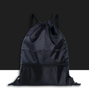 Outdoor Sports Backpack Large Capacity Drawstring Lock Nylon