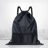 Outdoor Sports Backpack Large Capacity Drawstring Lock Nylon