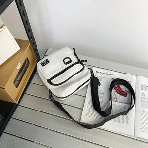 Canvas Crossbody Bag Small Shoulder Messenger Purse for Girl Japanese Student