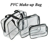 Women Men Clear PVC Jelly Travel Cosmetic Makeup Bag Tote