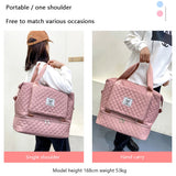 Vintage Fitness Shoulder Bag Large Capacity Exercise Pouch