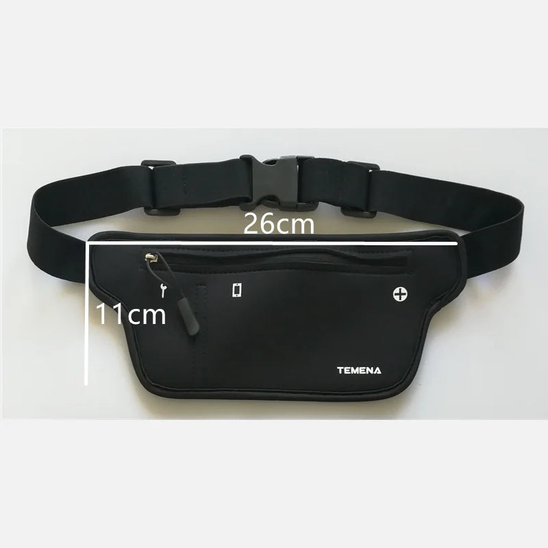 Colorful Unisex Waist Bag Waterproof Zipper Pouch