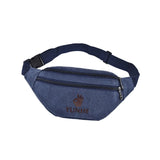 Canvas Waist Pack with Zipper Pocket for Shopping Camping