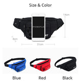 Waterproof Waist Bag Running Sport Chest Fanny Pack Red Belt Bag 193