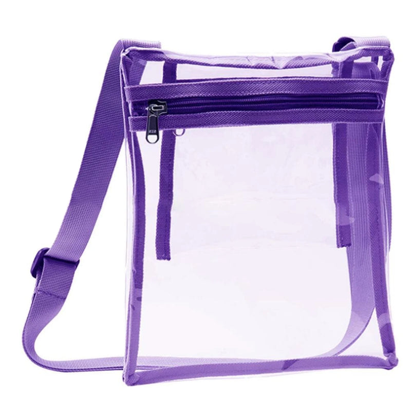 Clear TPU Crossbody Bag Stadium Approved with Inner Pocket