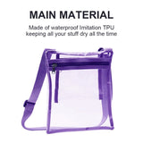 Clear TPU Crossbody Bag Stadium Approved with Inner Pocket