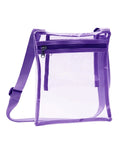 Clear TPU Crossbody Bag Stadium Approved with Inner Pocket
