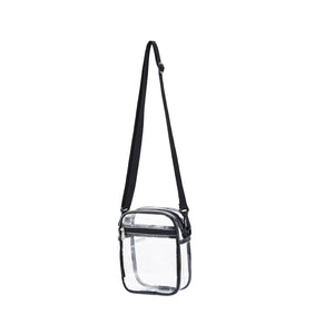 Zipper Closure Waterproof Clear Crossbody Bag Adjustable Strap