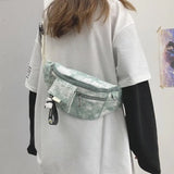 Canvas Crossbody Bag Waist Pack Shoulder Pouch