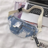 Canvas Crossbody Bag Waist Pack Shoulder Pouch