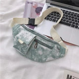 Canvas Crossbody Bag Waist Pack Shoulder Pouch
