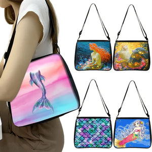 Mermaid Tail Sequins Shoulder Bag Girl Messenger Bag