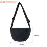 Women Messenger Bag Down Bag Large Capacity Casual for Weekend Vacation