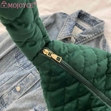 Women Messenger Bag Quilted Shoulder Handbag Large Capacity Zipper