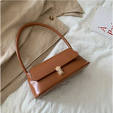 Square Turn Lock Mini Bag Women Messenger Bag