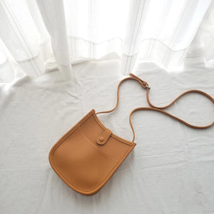 Women Messenger Bag Mini Soft PU Leather Bucket Shoulder Bag