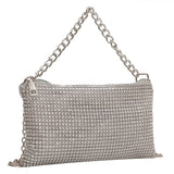 Rhinestone Crossbody Bag Envelope Chain Purse Party Clutch
