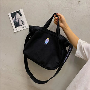 Canvas Crossbody Bag Messenger for Teen Girls College School
