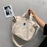 Canvas Crossbody Bag Messenger for Teen Girls College School