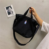 Canvas Crossbody Bag Messenger for Teen Girls College School