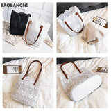 Women Messenger Bag Lace Crossbody Handbag Single Strap Shoulder Bag