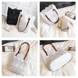 Women Messenger Bag Single Strap Shoulder Bag Lady Lace Crossbody Bags