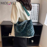 Quilted Nylon Messenger Bag Casual Zipper Tote