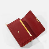 Square Cloth Pattern Messenger Bag Turn Lock Mini Handbag