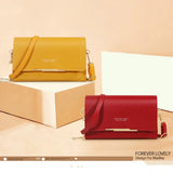 Square Cloth Pattern Messenger Bag Turn Lock Mini Handbag