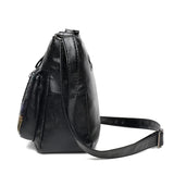 Sheepskin Grain Crossbody Bag Women Messenger Bag with Pendant