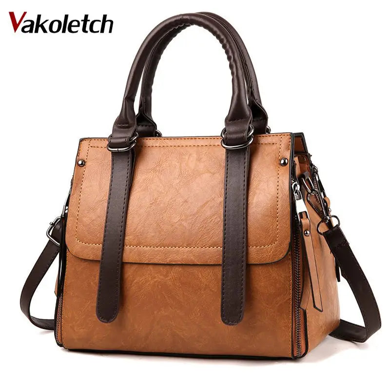 Vintage Leather Women Crossbody Shoulder Bag Handbags KL503