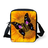Butterfly Vintage Messenger Bag Mini Shoulder Bag for Kids