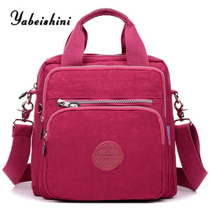 Women Messenger Bags Clutch Handbags Three Zipper Main Bag Shoulder Crossbody